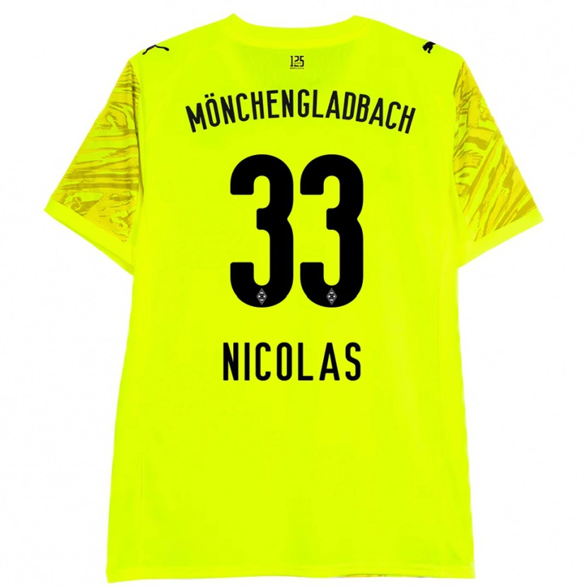 Danxen Heren Moritz Nicolas #33 Geel Zwart Keepersshirt 2025/26 T-Shirt België