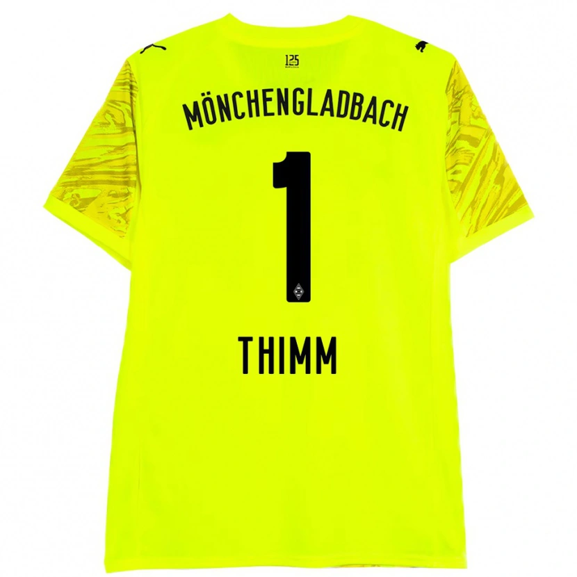 Danxen Heren Joshua Thimm #1 Geel Zwart Keepersshirt 2025/26 T-Shirt België