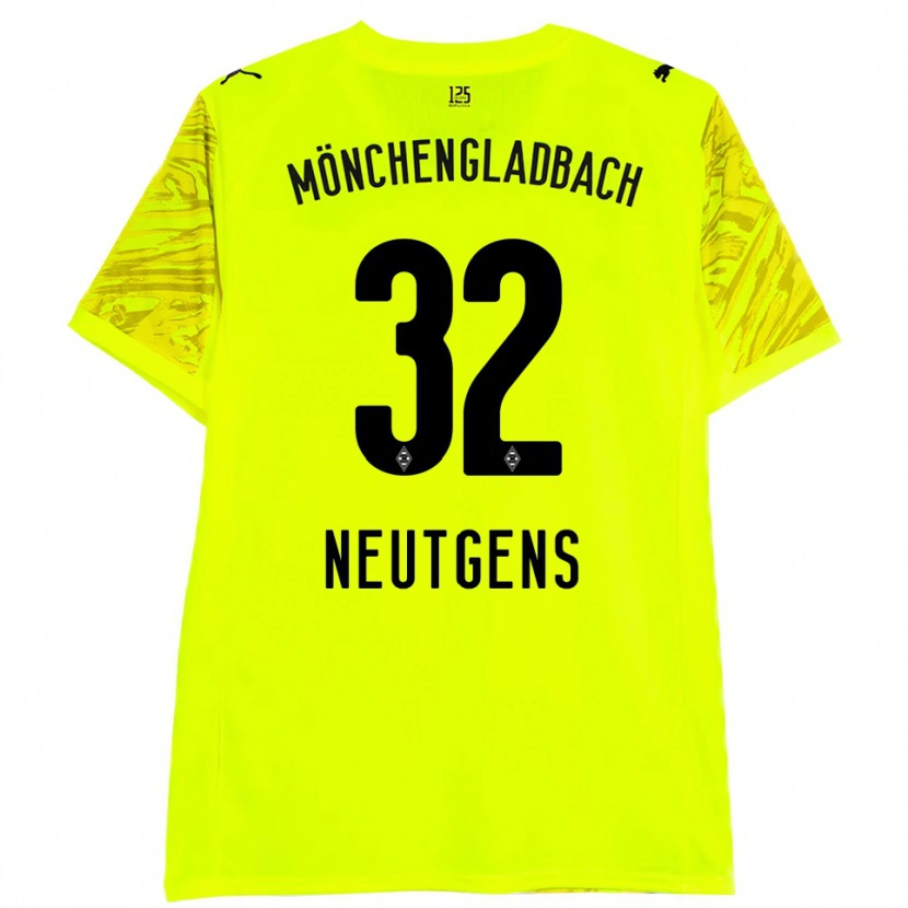 Danxen Heren Maximilian Neutgens #32 Geel Zwart Keepersshirt 2025/26 T-Shirt België
