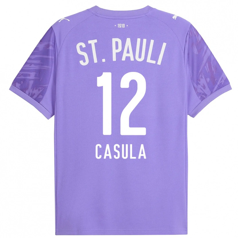 Danxen Heren David Casula #12 Medium Paars Zwart Keepersshirt 2025/26 T-Shirt België