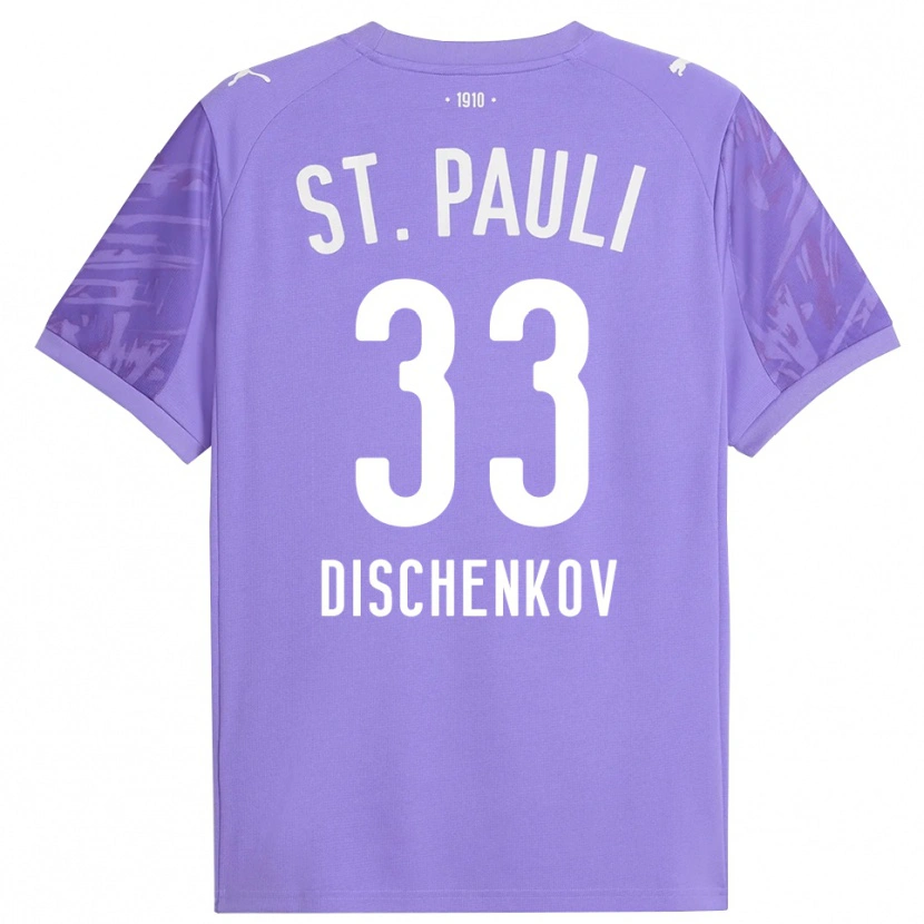 Danxen Heren Dimitri Dischenkov #33 Medium Paars Zwart Keepersshirt 2025/26 T-Shirt België