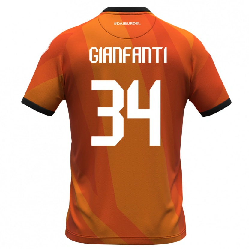 Danxen Heren Simone Gianfanti #34 Koraal Wit Zwart Keepersshirt 2025/26 T-Shirt België