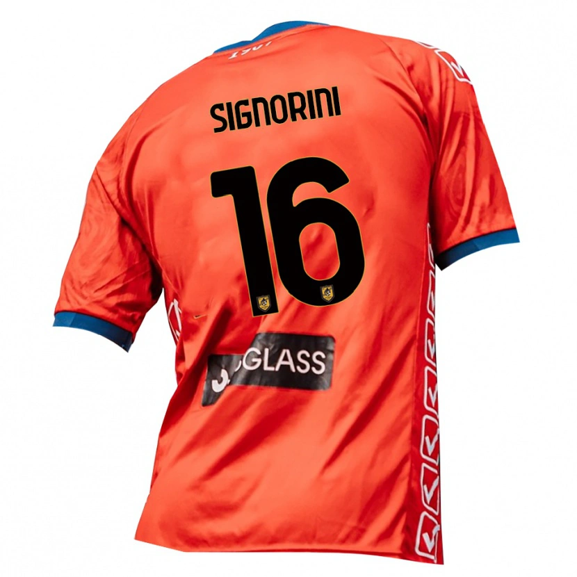 Danxen Heren Alessandro Signorini #16 Rood Oranje Keepersshirt 2025/26 T-Shirt België