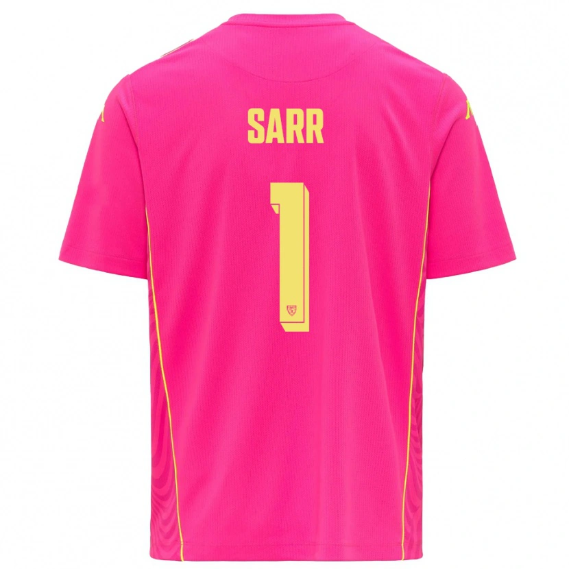 Danxen Heren Mouhamadou Sarr #1 Diep Roze Geel Keepersshirt 2025/26 T-Shirt België