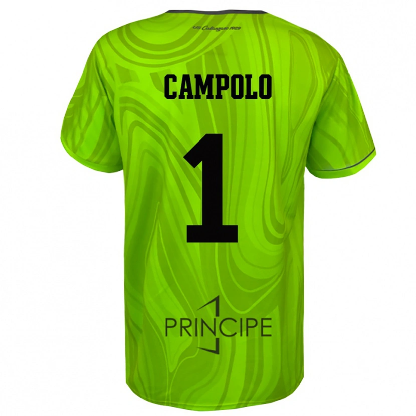 Danxen Heren Alessandro Campolo #1 Geel Groen Zwart Keepersshirt 2025/26 T-Shirt België