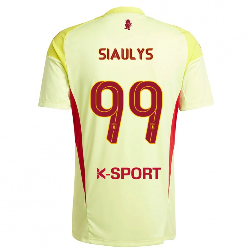 Danxen Heren Ovidijus Siaulys #99 Licht Geel Rood Keepersshirt 2025/26 T-Shirt België