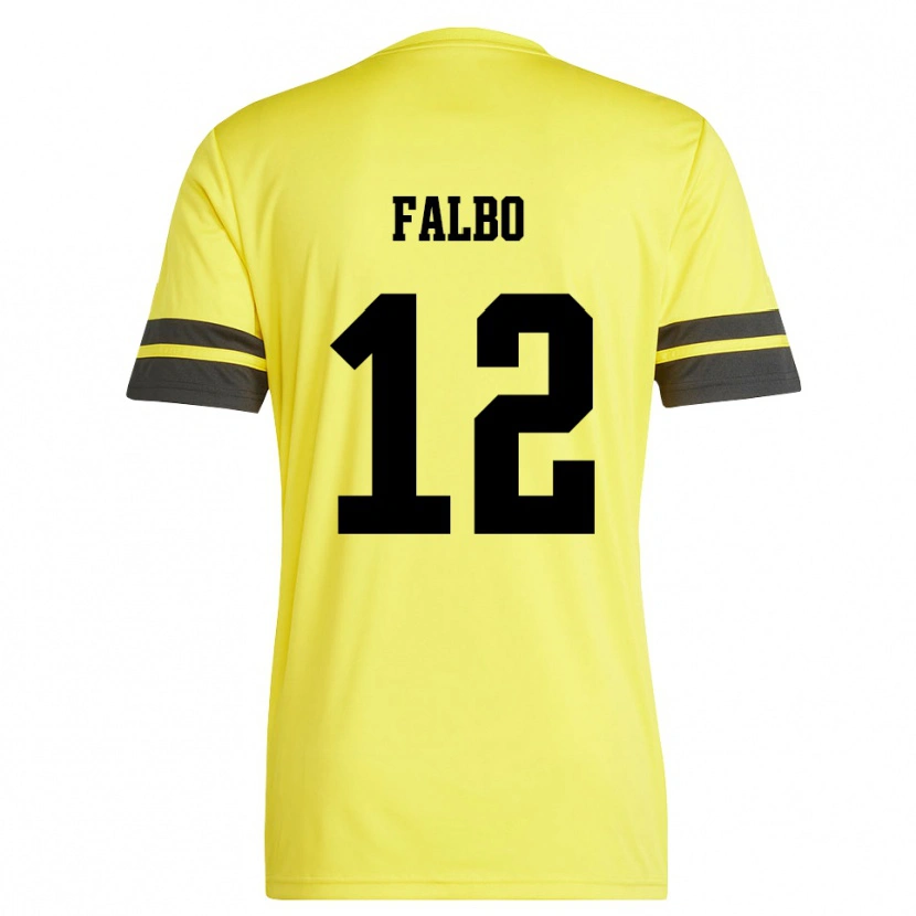 Danxen Heren Francesco Falbo #12 Geel Zwart Keepersshirt 2025/26 T-Shirt België