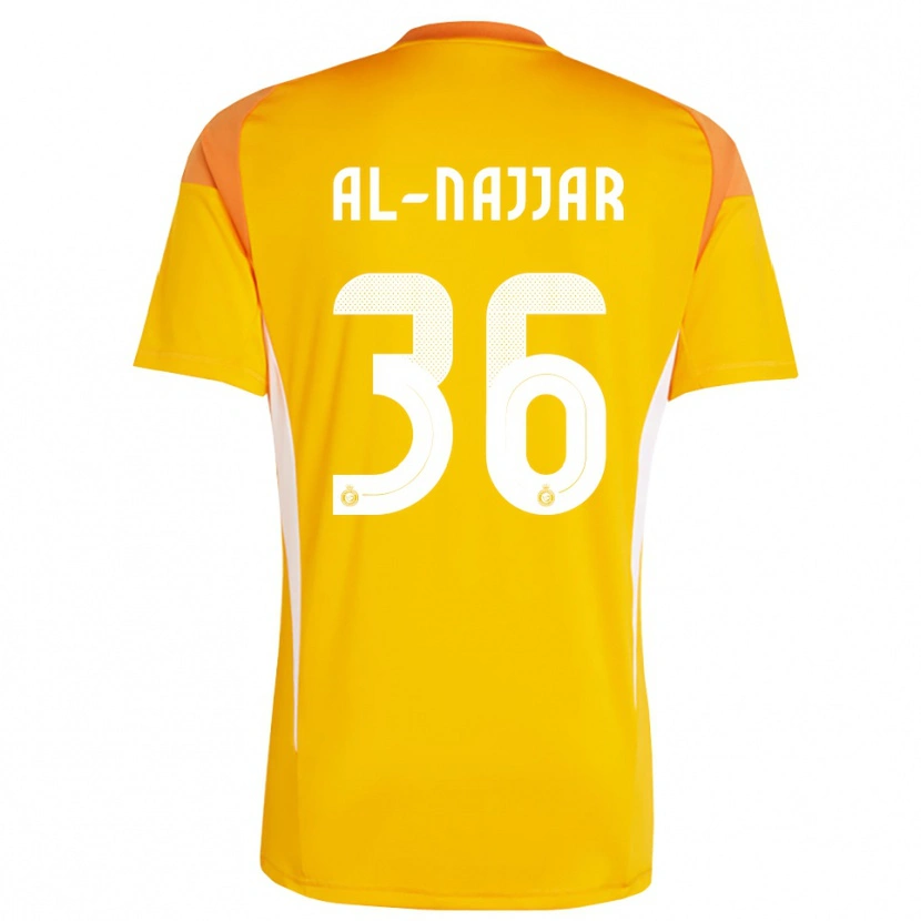 Danxen Heren Raghed Al-Najjar #36 Oranje Geel Wit Keepersshirt 2025/26 T-Shirt België