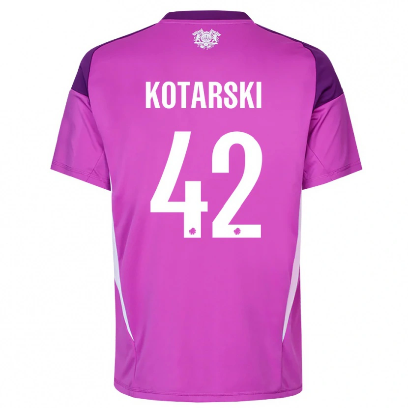 Danxen Heren Dominik Kotarski #42 Lila Paars Wit Keepersshirt 2025/26 T-Shirt België