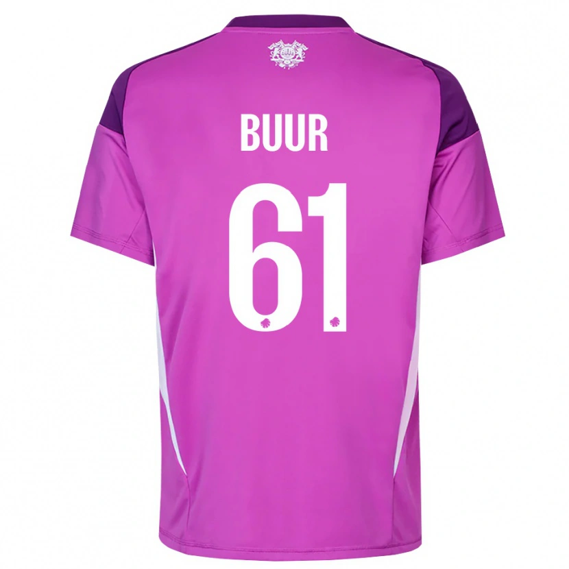 Danxen Heren Oscar Buur #61 Lila Paars Wit Keepersshirt 2025/26 T-Shirt België