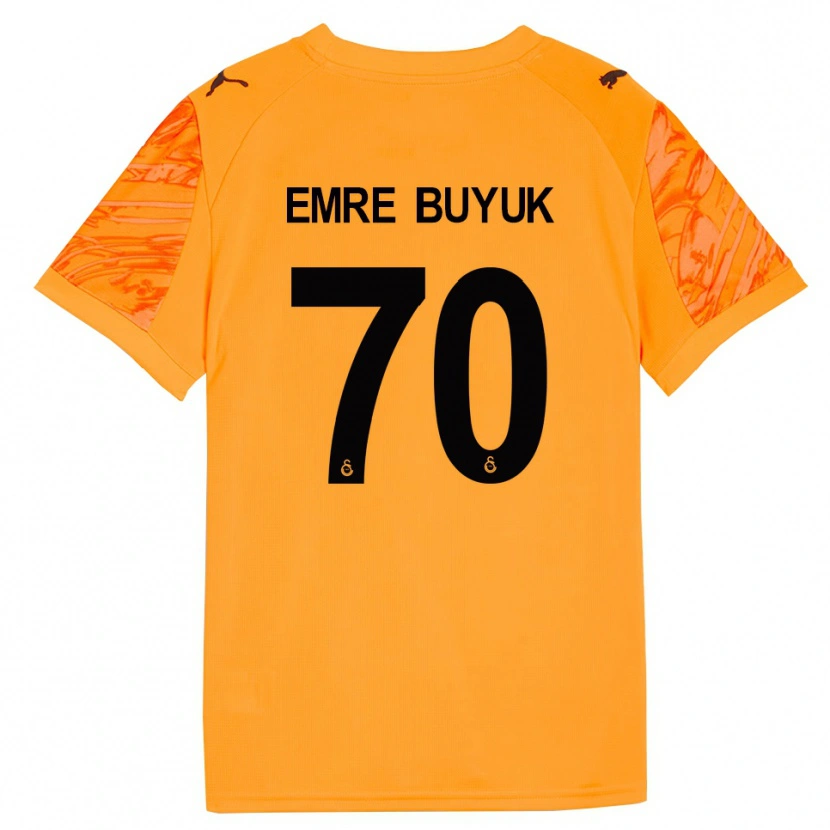 Danxen Heren Enes Emre Büyük #70 Donker Oranje Zwart Keepersshirt 2025/26 T-Shirt België