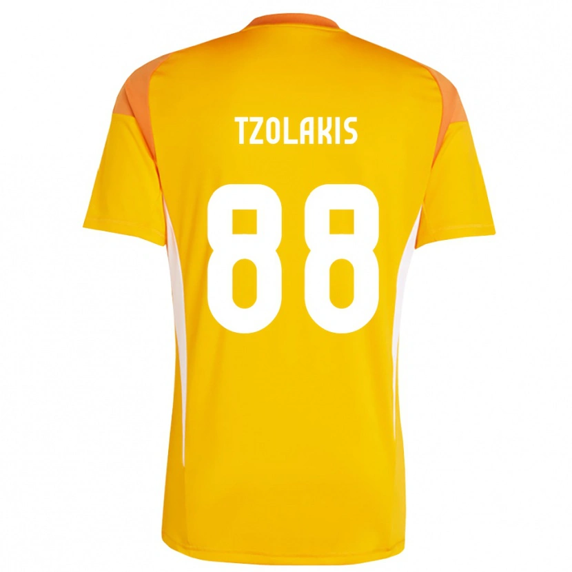 Danxen Heren Konstantinos Tzolakis #88 Oranje Wit Keepersshirt 2025/26 T-Shirt België