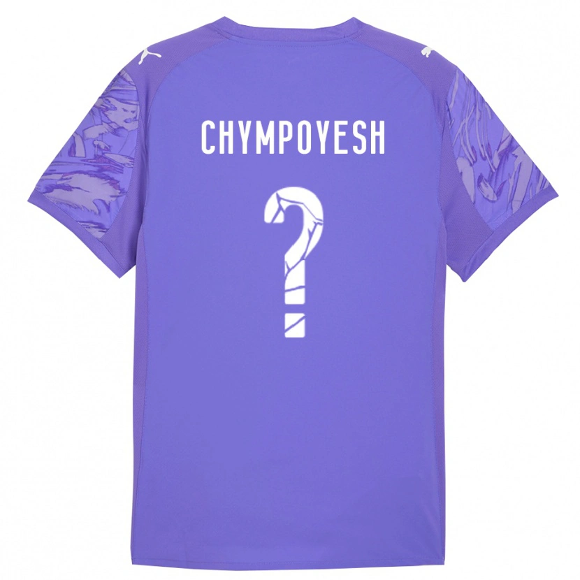 Danxen Heren Vladyslav Chympoyesh #0 Lila Paars Keepersshirt 2025/26 T-Shirt België