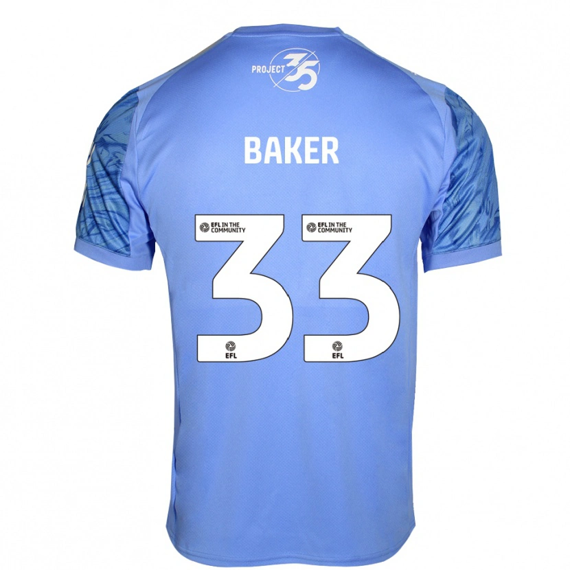 Danxen Heren Zak Baker #33 Koningsblauw Keepersshirt 2025/26 T-Shirt België