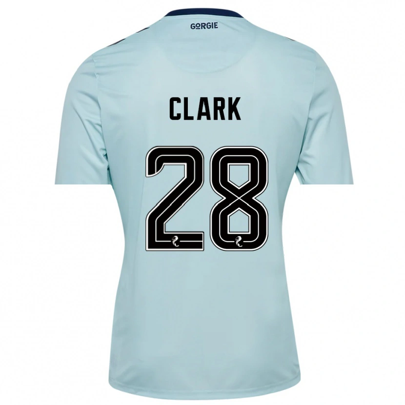Danxen Heren Zander Clark #28 Lichtblauw Zwart Keepersshirt 2025/26 T-Shirt België