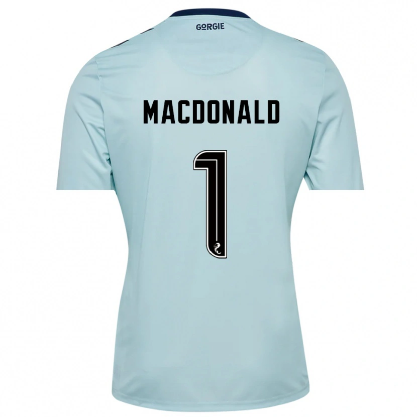 Danxen Heren Jamie MacDonald #1 Lichtblauw Zwart Keepersshirt 2025/26 T-Shirt België
