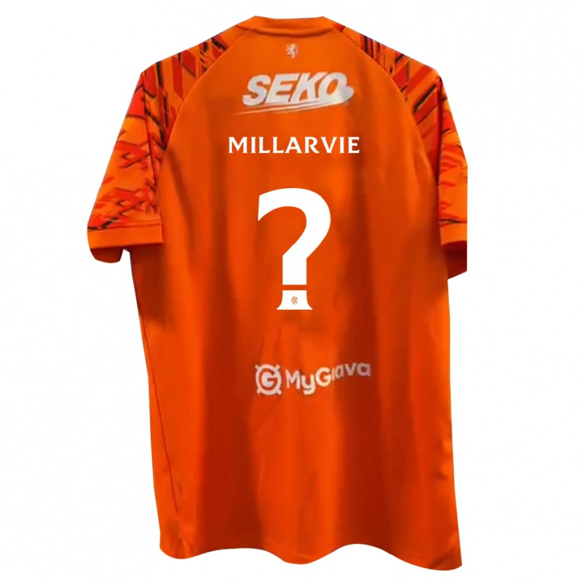 Danxen Heren Jaden Millarvie #0 Oranje Wit Keepersshirt 2025/26 T-Shirt België