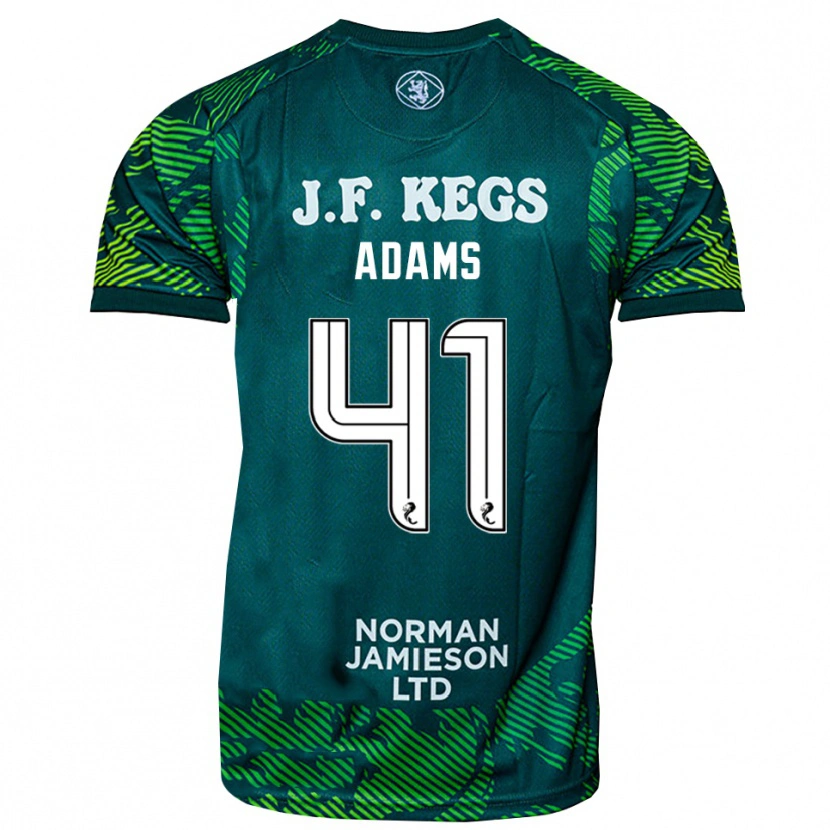 Danxen Heren Ruairidh Adams #41 Groen Wit Keepersshirt 2025/26 T-Shirt België