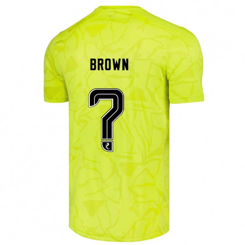 Danxen Heren Fraser Brown #0 Geel Zwart Keepersshirt 2025/26 T-Shirt België