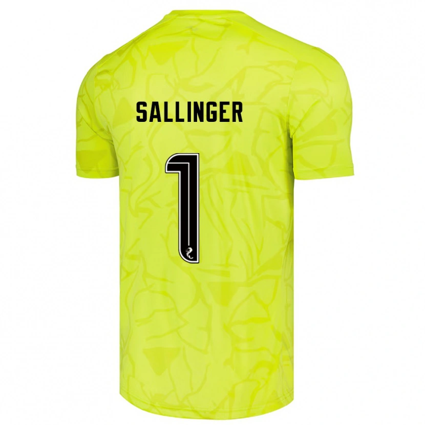Danxen Heren Raphael Sallinger #1 Geel Zwart Keepersshirt 2025/26 T-Shirt België