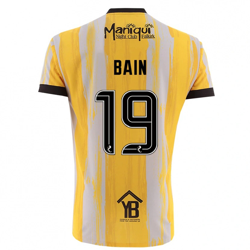Danxen Heren Scott Bain #19 Geel Zwart Keepersshirt 2025/26 T-Shirt België