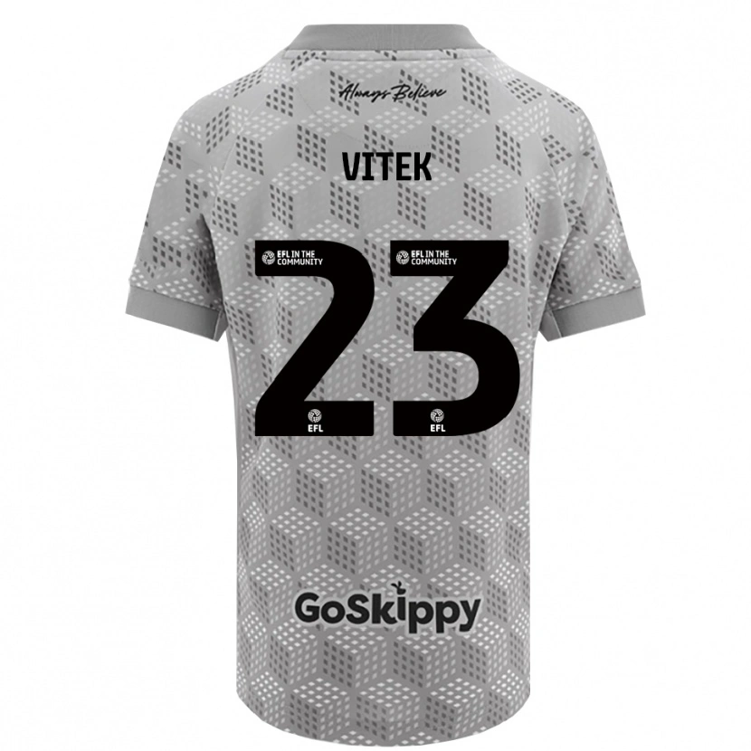 Danxen Heren Radek Vítek #23 Zwart Grijs Keepersshirt 2025/26 T-Shirt België