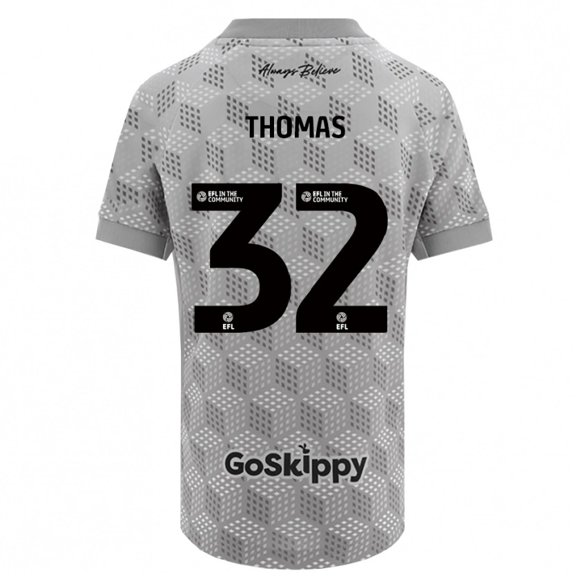 Danxen Heren Lewis Thomas #32 Zwart Grijs Keepersshirt 2025/26 T-Shirt België