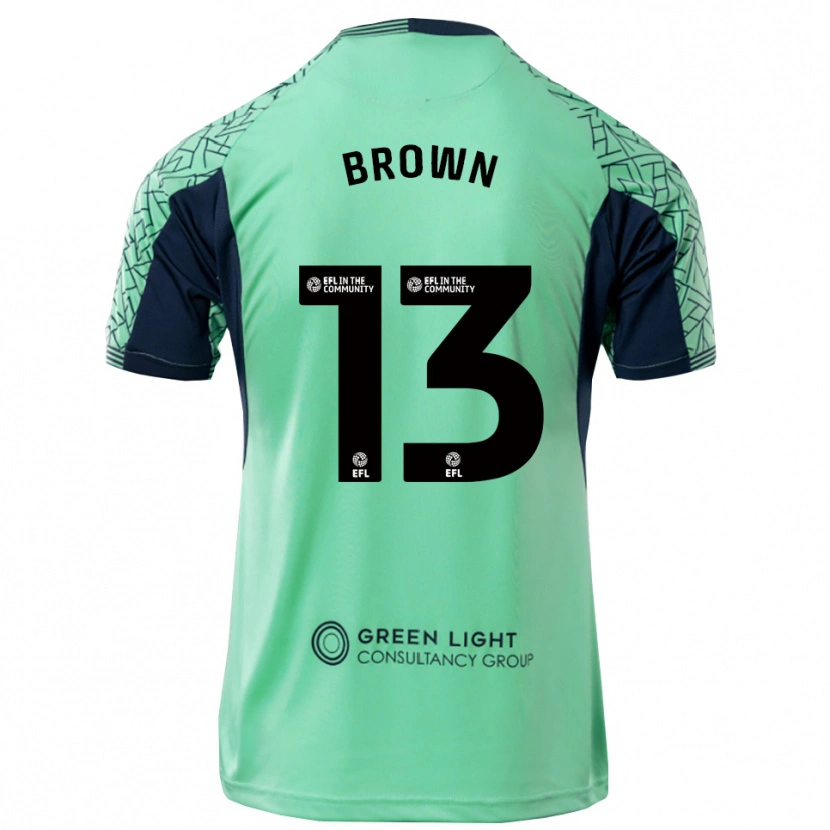 Danxen Heren Mason Brown #13 Aqua Zwart Keepersshirt 2025/26 T-Shirt België