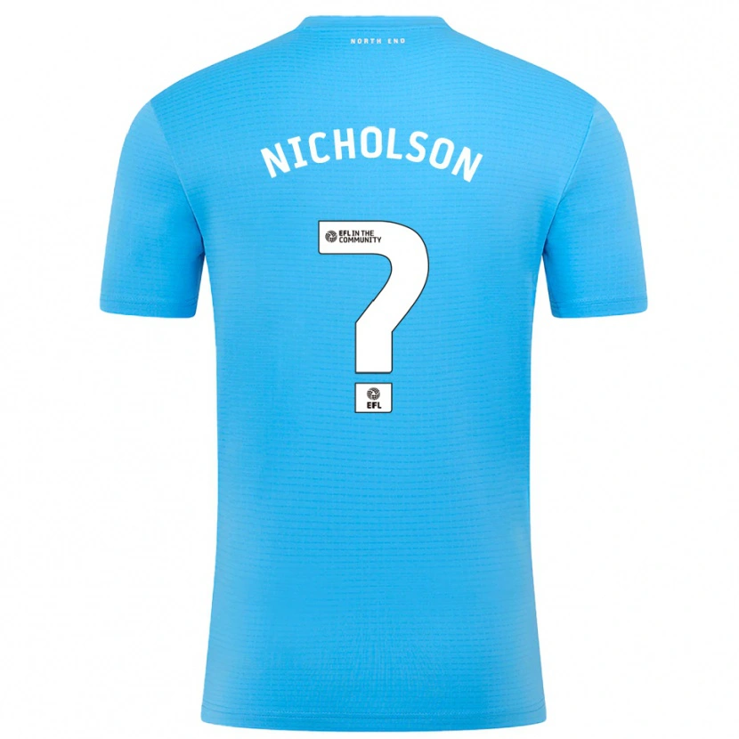 Danxen Heren Joseph Nicholson #0 Blauw Wit Keepersshirt 2025/26 T-Shirt België