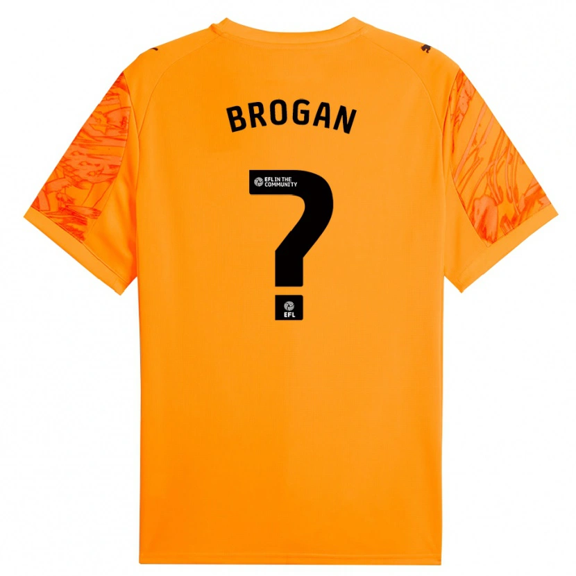 Danxen Heren Adam Brogan #0 Oranje Zwart Keepersshirt 2025/26 T-Shirt België