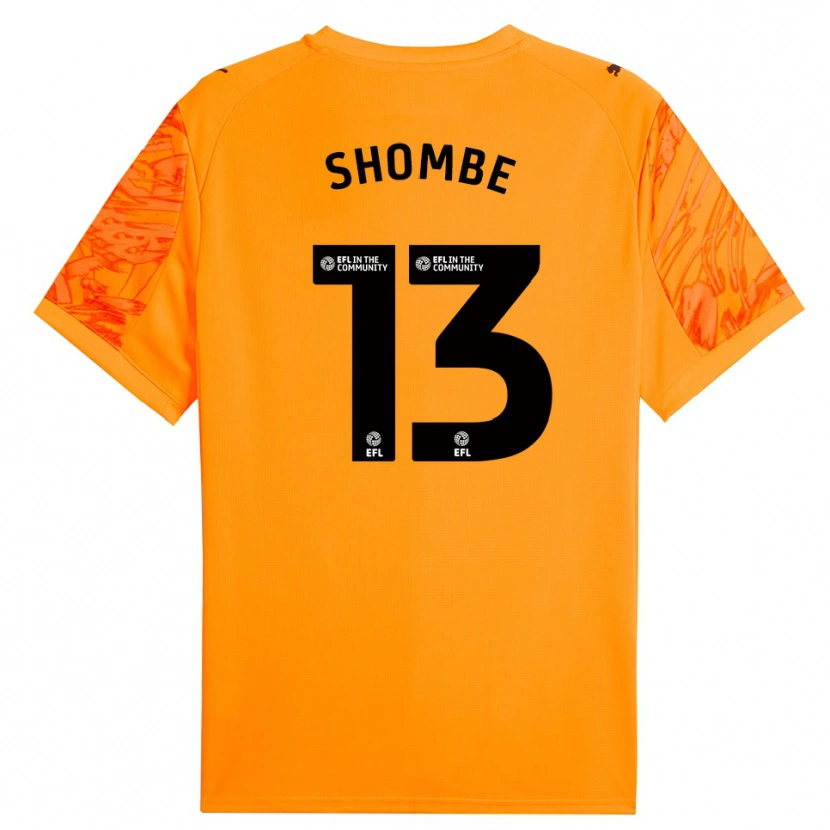 Danxen Heren Khiani Shombe #13 Oranje Zwart Keepersshirt 2025/26 T-Shirt België