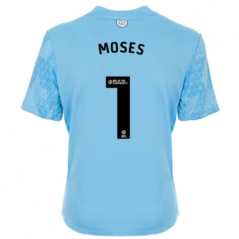 Danxen Heren Maxwell Moses #1 Hemelsblauw Zwart Keepersshirt 2025/26 T-Shirt België