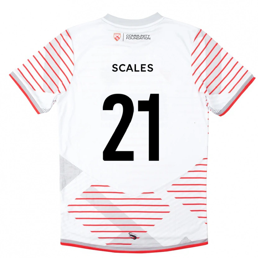 Danxen Heren Alfie Scales #21 Wit Rood Keepersshirt 2025/26 T-Shirt België