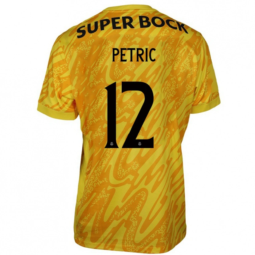Danxen Heren Luka Petric #12 Geel Oranje Keepersshirt 2025/26 T-Shirt België