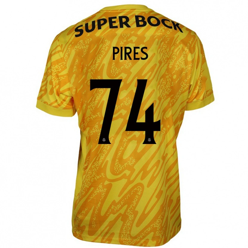 Danxen Heren Guilherme Pires #74 Geel Oranje Keepersshirt 2025/26 T-Shirt België