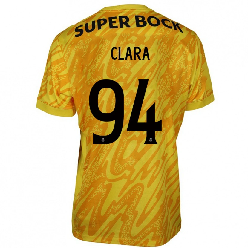 Danxen Heren Diogo Clara #94 Geel Oranje Keepersshirt 2025/26 T-Shirt België