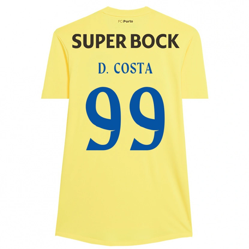 Danxen Heren Diogo Costa #99 Lichtgeel Zwart Keepersshirt 2025/26 T-Shirt België