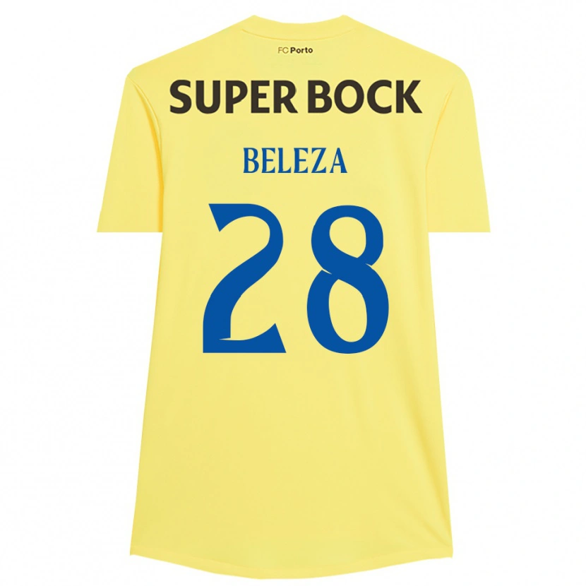 Danxen Heren Tatiana Beleza #28 Lichtgeel Zwart Keepersshirt 2025/26 T-Shirt België
