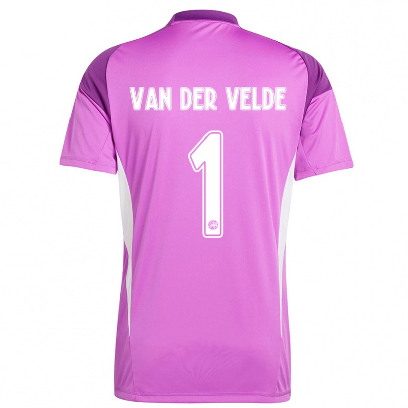 Danxen Heren Valentijn van der Velde #1 Lichtpaars Wit Keepersshirt 2025/26 T-Shirt België