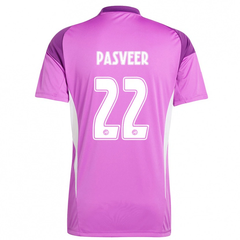 Danxen Heren Remko Pasveer #22 Lichtpaars Wit Keepersshirt 2025/26 T-Shirt België