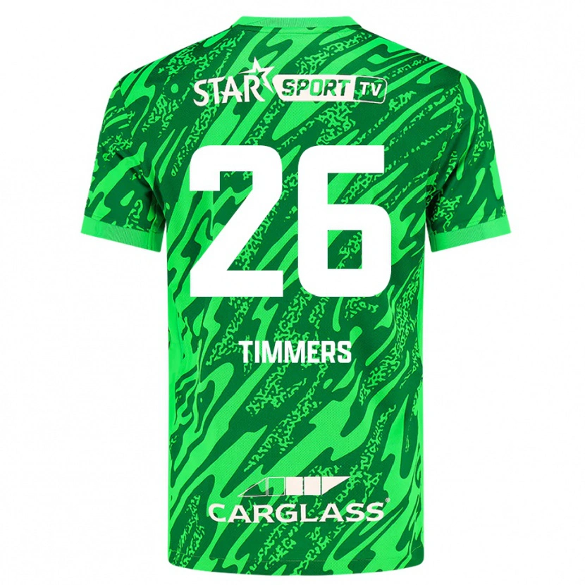 Danxen Heren Sebastiaan Timmers #26 Diepgroen Wit Keepersshirt 2025/26 T-Shirt België