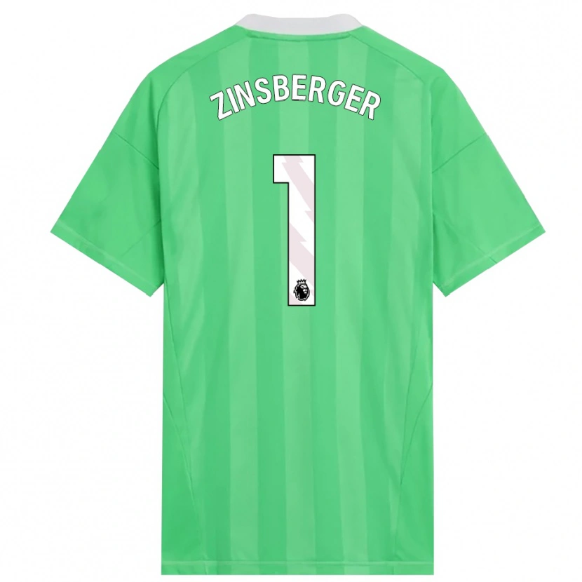 Danxen Heren Manuela Zinsberger #1 Lichtgroen Wit Keepersshirt 2025/26 T-Shirt België
