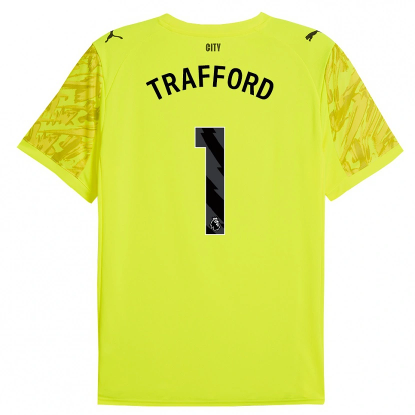 Danxen Heren James Trafford #1 Geel Oranje Zwart Keepersshirt 2025/26 T-Shirt België