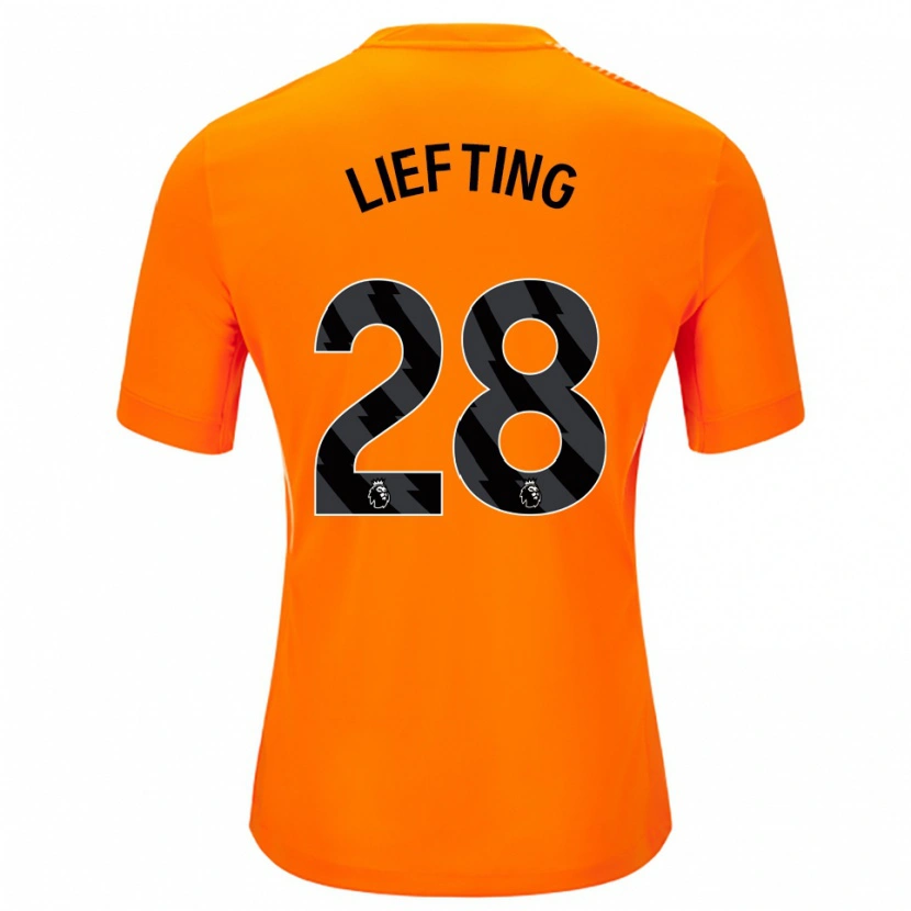 Danxen Heren Femke Liefting #28 Oranje Zwart Keepersshirt 2025/26 T-Shirt België