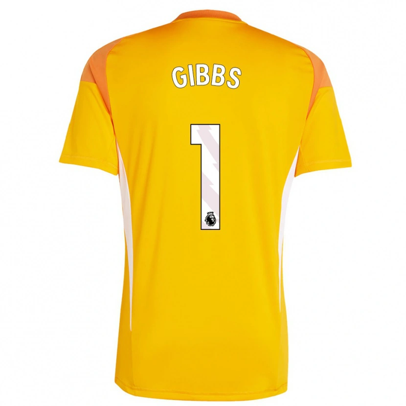 Danxen Heren Frankie Gibbs #1 Oranje Wit Keepersshirt 2025/26 T-Shirt België