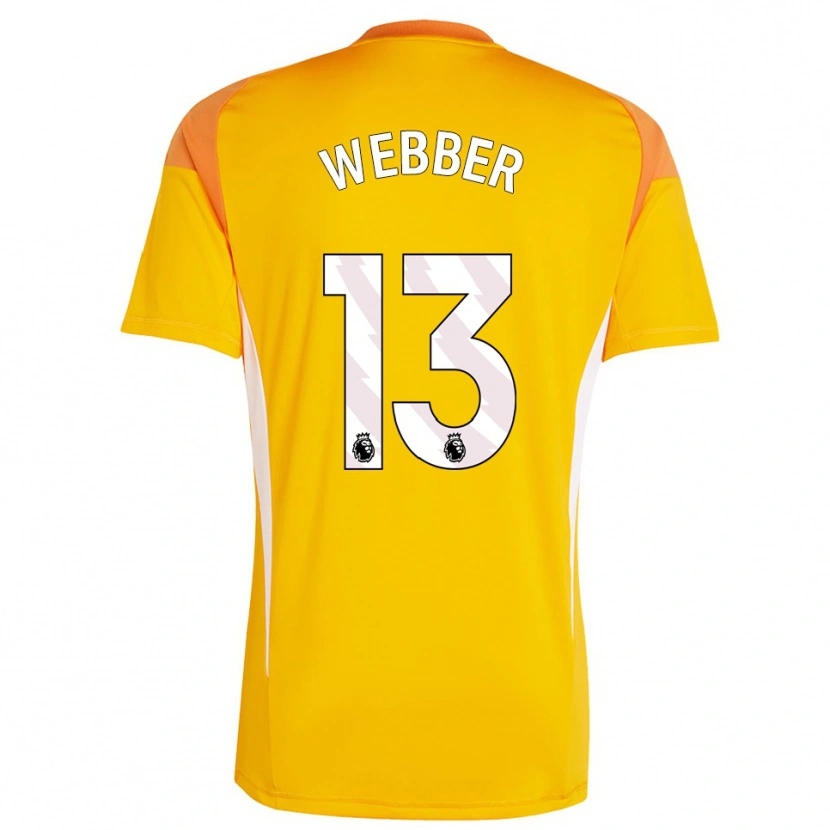 Danxen Heren Amber Webber #13 Oranje Wit Keepersshirt 2025/26 T-Shirt België