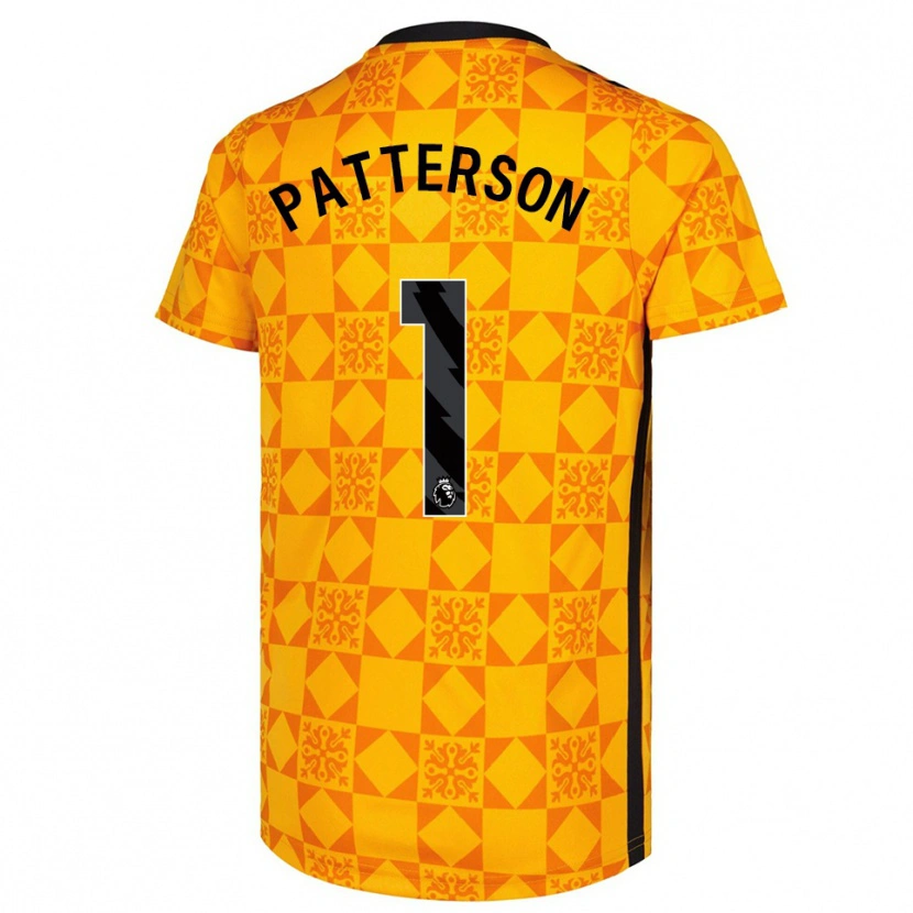 Danxen Heren Anthony Patterson #1 Geel Zwart Keepersshirt 2025/26 T-Shirt België