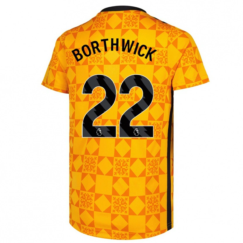 Danxen Heren Megan Borthwick #22 Geel Zwart Keepersshirt 2025/26 T-Shirt België