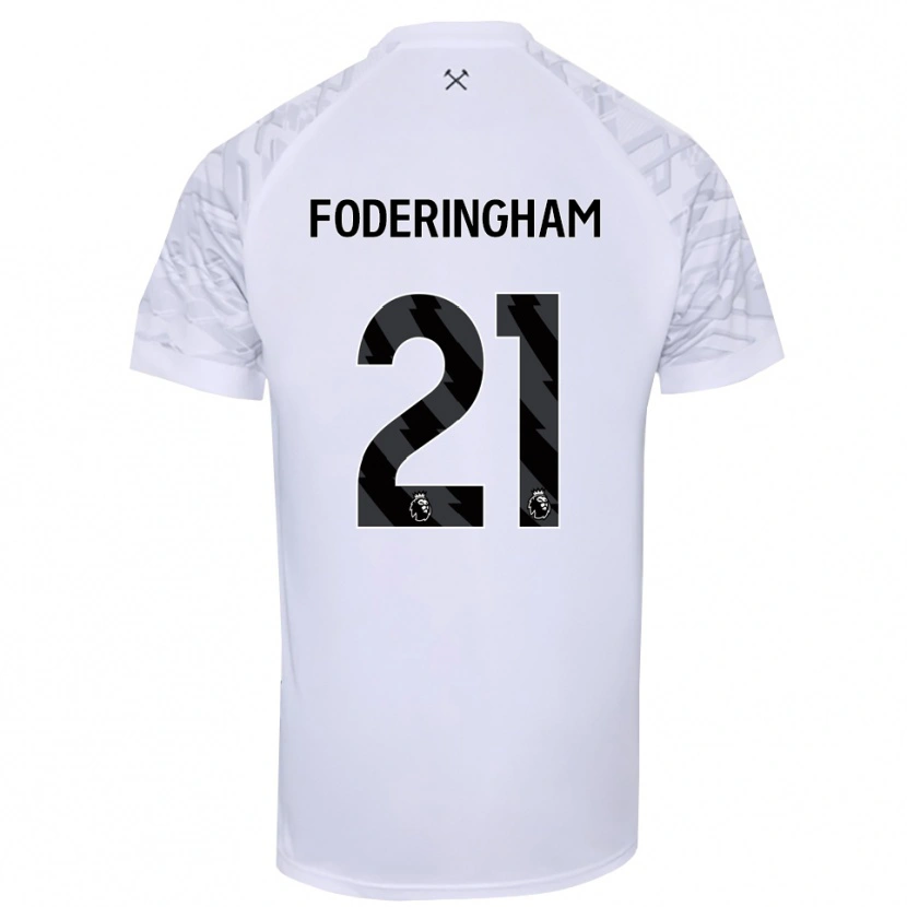 Danxen Heren Wes Foderingham #21 Wit Zwart Keepersshirt 2025/26 T-Shirt België