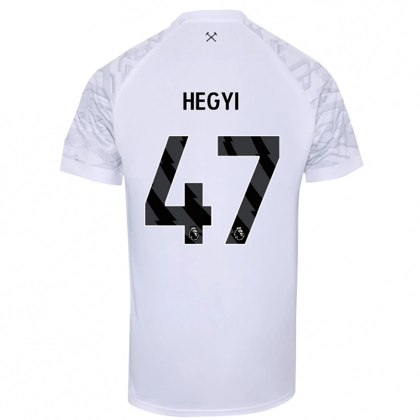 Danxen Heren Krisztián Hegyi #47 Wit Zwart Keepersshirt 2025/26 T-Shirt België